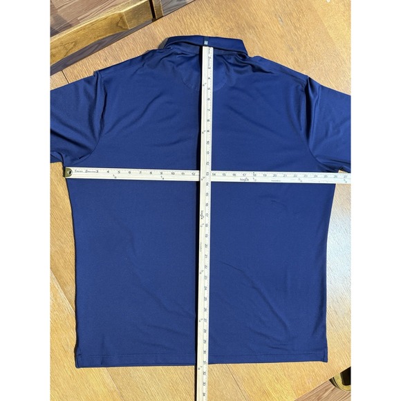 Mizzen + Main Performance Stretch Polo Shirt Short Sleeve Navy Men's XL - Picture 7 of 8